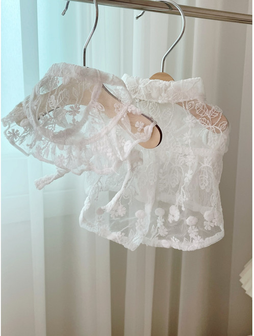 레이스보넷 단품 강아지모자, 보넷, 1개