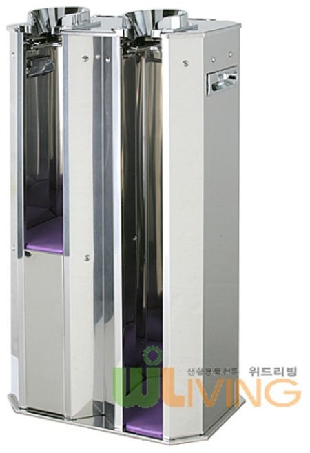 우산포장기(스텐2구 고급형 비닐증정) WL-2454 우산비닐포장기 로비용 업소용 출입문, 우산포장기(스텐2구 고급형 비닐증정) WL-2454 우