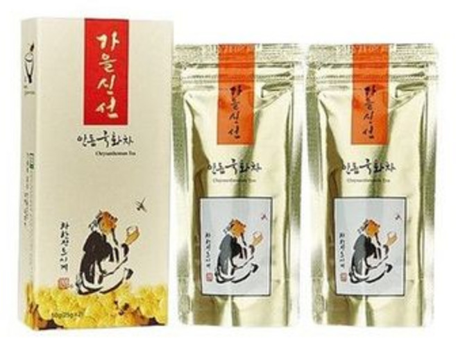 가을선선 숙면에좋은 선물용 블렌딩티 향긋한 허브차 안동 국화차 50g, 1개