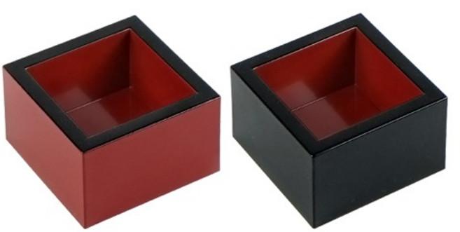 일본 칠기 마스잔 술잔 사케잔 마쓰잔 정종 소주잔, 마스잔 (레드), 1개