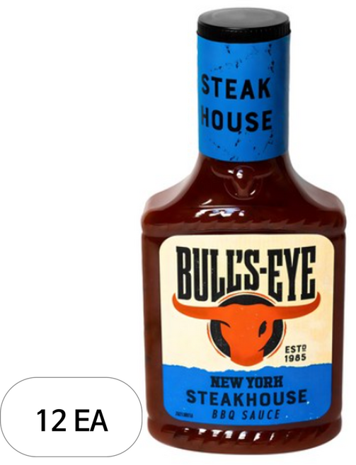 불스아이 뉴욕스테이크하우스 BBQ 소스, 360g, 12개