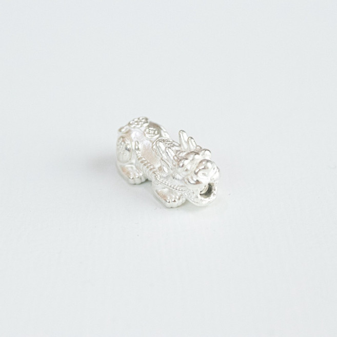 ss-85 실버925은 통과형 화이트 엽전 비휴 M사이즈 참 장식부자재 DIY 반지 팔찌 목걸이 만들기 재료