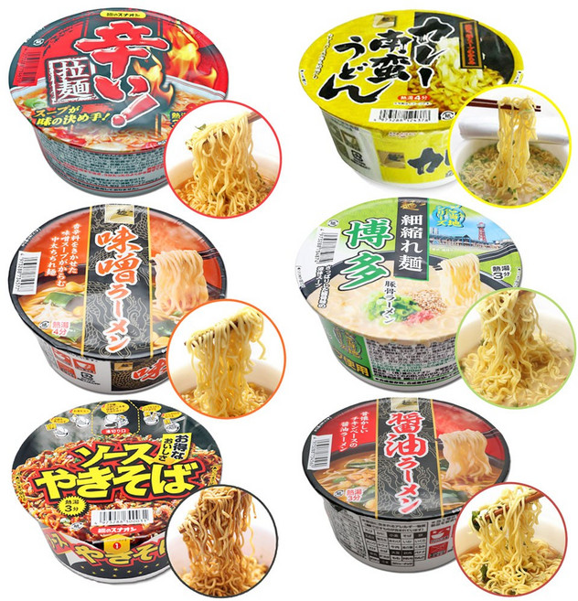 일본 라면 미소 소유 돈코츠 봉지면 생면 멘노스나오시 컵라멘, 카라이 컵라멘, 1개