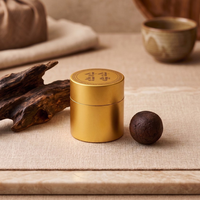 산삼보력 30진 자연산산삼 12.5% + 침향 25.5% 환 산삼 10년이상, 10개, 4g