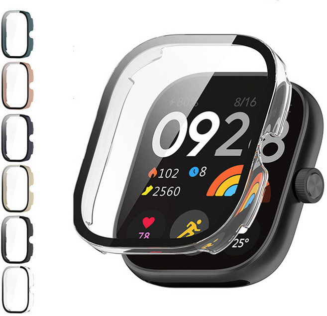 샤오미 레드미워치4 레드미워치5 액정보호 풀커버 케이스, 투명