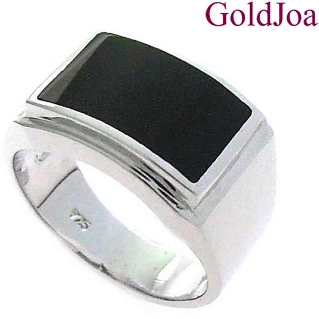 깔끔하고 세련된 오닉스 실버반지 (20904r) 순은 925 은반지