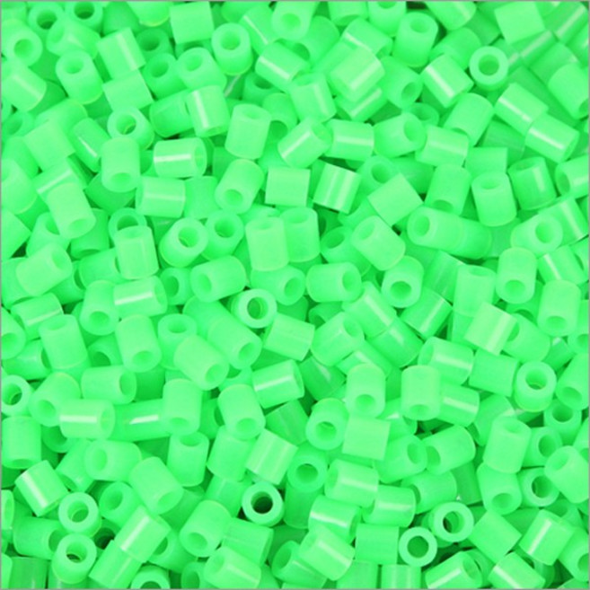 컬러비즈 펄러비즈 리필 5mm/50g 부자재 패키지 완벽구성, [선택2]야광컬러비즈_05-야광초록/5mm_50g