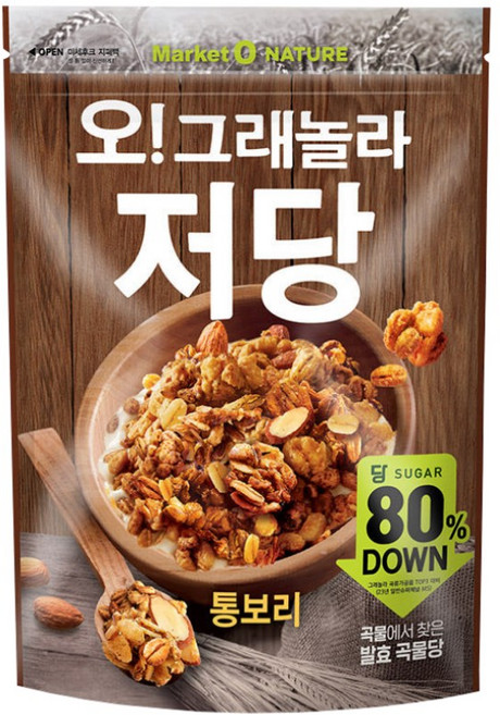 마켓오네이처 오 그래놀라 맛있는 저당 시리얼, 255g, 1개