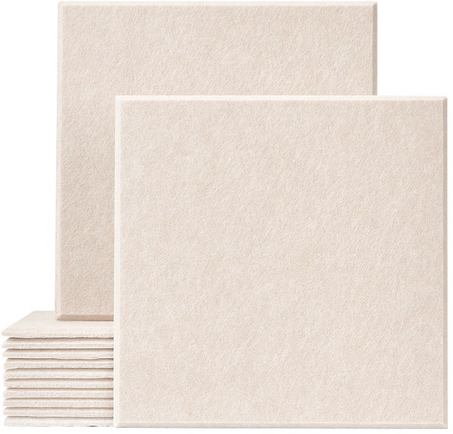 베라스코 자석형 현관문 방음재 방음판 2in1 접착식 30 x 30cm, 베이지, 12개