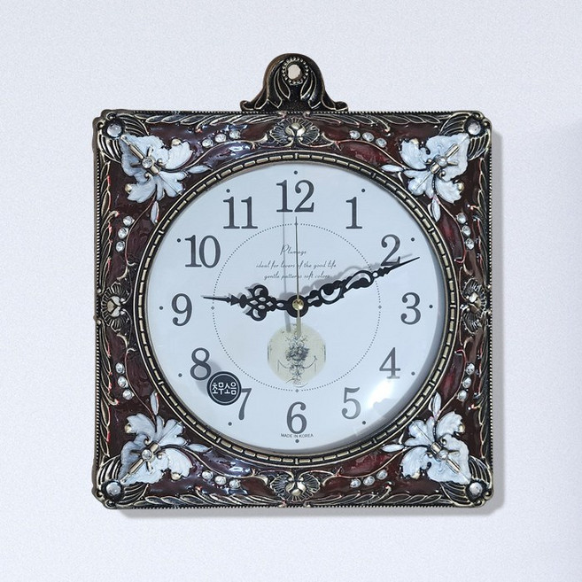 꾸미아트 에드렌 무소음 단면 벽시계, 골드