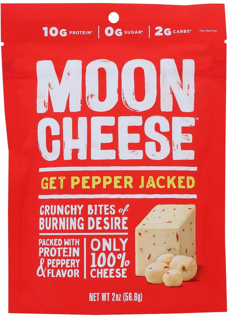 문 치즈 페퍼 잭 2온스 (12개 팩) Moon Cheese Pepper Jack 2 Ounce (12 Pack), 페퍼 잭 받기, 2 온스 (12팩), 1개