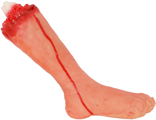 파티짱 잘린 모형 (고무) 세트 할로윈 공포 엽기 소품 장식, 잘린 다리 모형 (고무)