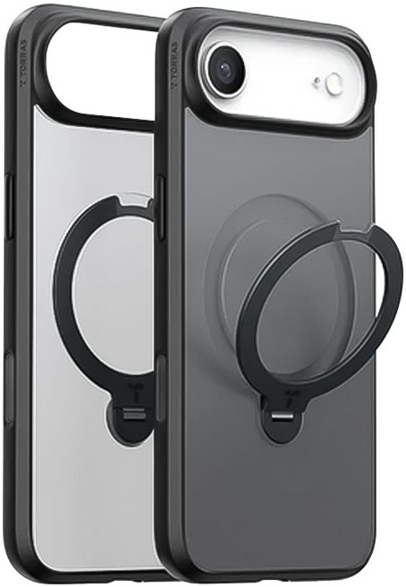 TORRAS iPhone 17 旋轉支架防摔手機殼, Spin Magnetic ip17 air 黑色, 1個