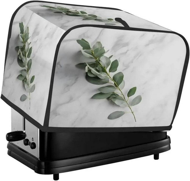 빈티지 빨간 버섯 토스터 지문 보호 주방 소형 가전 장식 선물, 02 2 Slice(20x29x19cm), 01 Toaster Cover, 1개