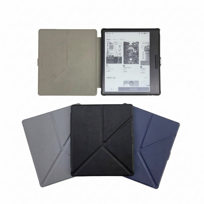 어미닛데이 오닉스GO7 플립케이스 페이지 리프3 호환, 1개, 더그레이