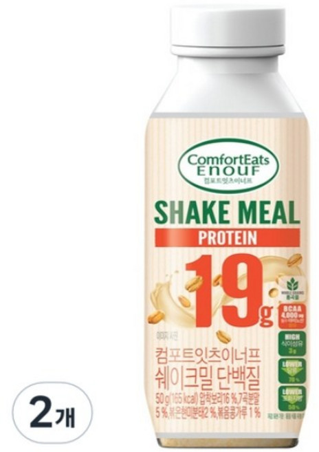 컴포트잇츠이너프 쉐이크밀 단백질, 50g, 4개