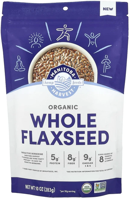 Manitoba Harvest 유기농 천연 아마씨 283g(10oz), ManitobaHarvest유기농천연아마씨283g10o - 쿠팡