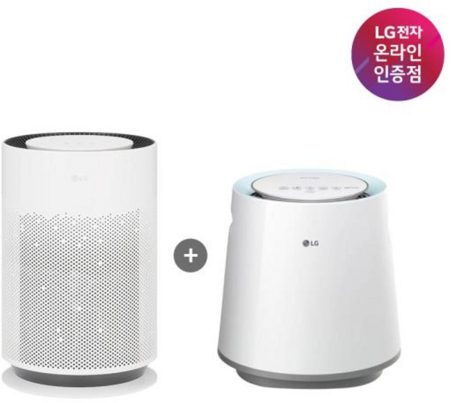(LG전자) 퓨리케어 360° 공기청정기 Hit + 자연기화 가습기 5L (AS156HWWC+HW500DAS), 상세페이지 참조, AS156HWWC+HW500DAS