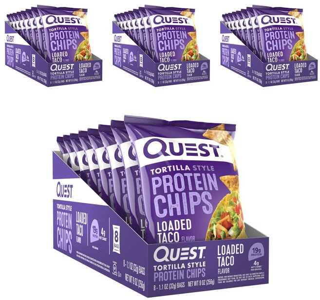 퀘스트뉴트리션 토르티야 스타일 프로틴 칩, 32g, 32개 - 쿠팡