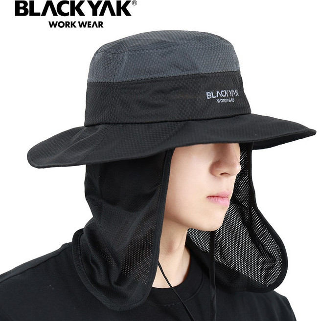 블랙야크 탈부착 차양막 메쉬 등산모자 윈드 메쉬햇 사파리모자