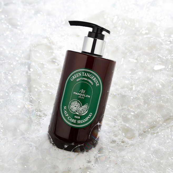 맨도롱제주 약산성 청정 샴푸300ml 제주 자연유래 청귤 어성초로 만든 약산성 두피케어 청정 샴푸, 1개, 300ml