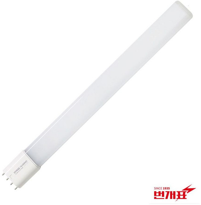 led전구 번개표 LED FPL램프 13.7W 주광색 1P fpl36w 36wfpl led전구 형광등 형광등36w, 1개, 1