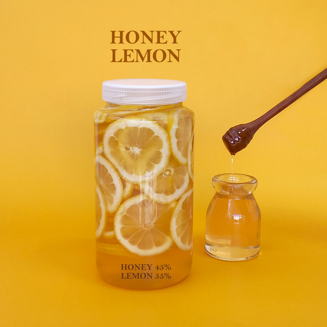 꿀레몬청 950g 허니레몬청 레몬생강청 무설탕수제과일청, 900g, 1개, 1개입