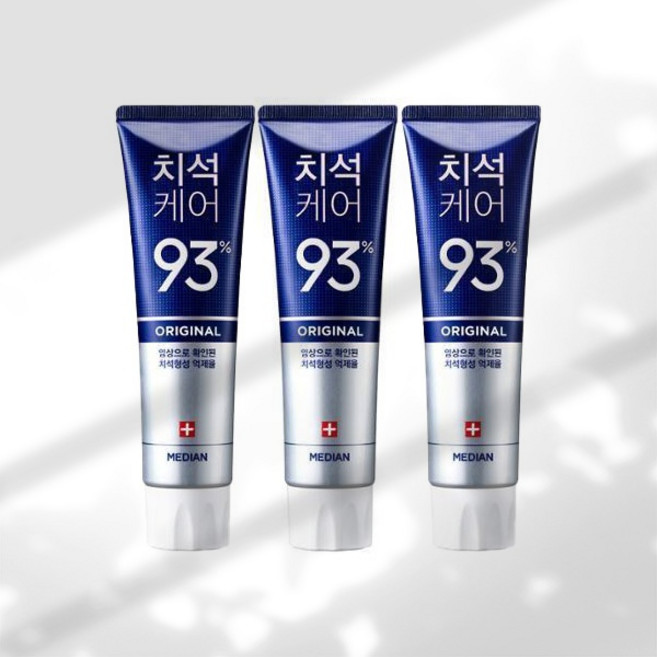 메디안 치석케어 오리지널 치약 3입, 1개, 120g