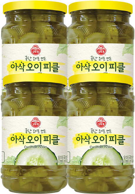 오뚜기 아삭 오이 피클 420g 4개