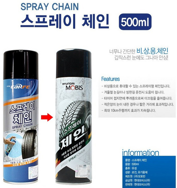 현대모비스 스프레이체인, 1개