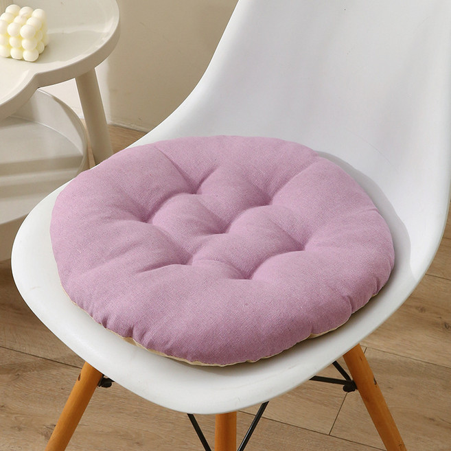 해피유통 귀여운 동물 카툰 원형 방석 어린이 및 어른 사용 통기성 및 편안함 면 소재 디자인, 30X30cm, 9