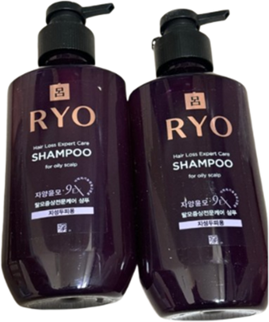 려 자양윤모 9EX 탈모증상전문케어 샴푸 400ml 1입+1입, 2개