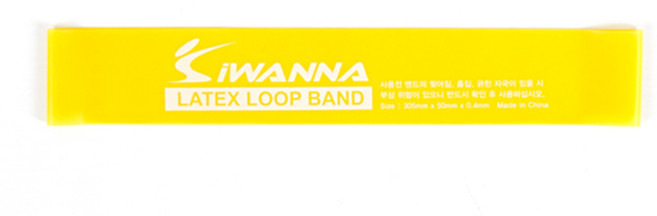 아이워너 라텍스 루프밴드, 옐로우, 1개