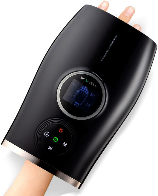 닥터웰 클래식 LCD터치 손목 손마사지기 온열 핸드 무선 마사지기 블랙, 손마사지기 DR-855 (실버)