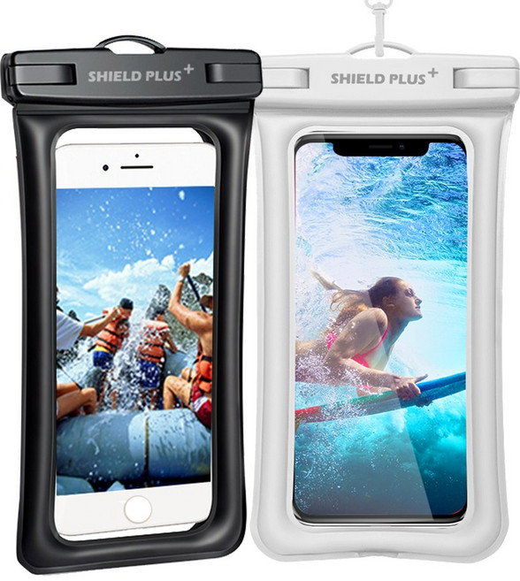 1+1 쉴드플러스 IPX8 하이드로쉴드 프리미엄 방수팩 U1, 1개, 블랙+화이트