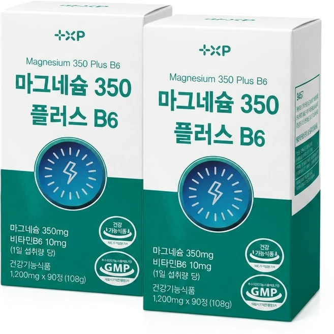 신경 및 근육 이완 에 먹는 흡수 좋은 글루콘산 산화 마그네슘 영양제 알약 눈꺼풀떨림 다리 종아리 쥐날때 추천, 2세트, 90정 - 쿠팡