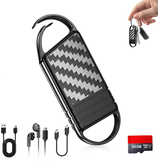 신클퍼 스마트 미니녹음기 고음질 녹음 장시간 녹음 64GB 휴대용녹음기 MP3