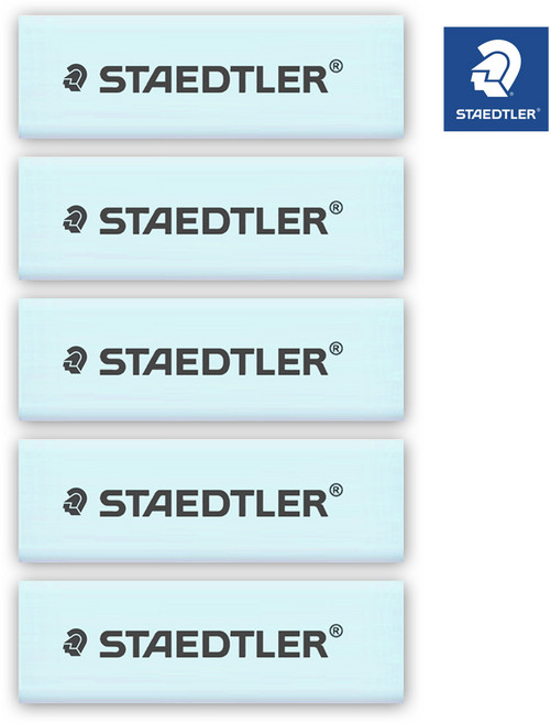 스테들러 525 RPS1 슬라이딩 지우개 리필, 파스텔 블루, 5개