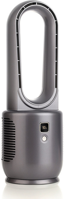 BLDC 무선 날개없는 선풍기 / 컴팩트한 디자인 탁상용, 그레이