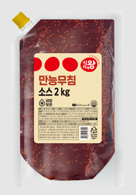 식자재왕 만능무침소스, 1개, 2kg
