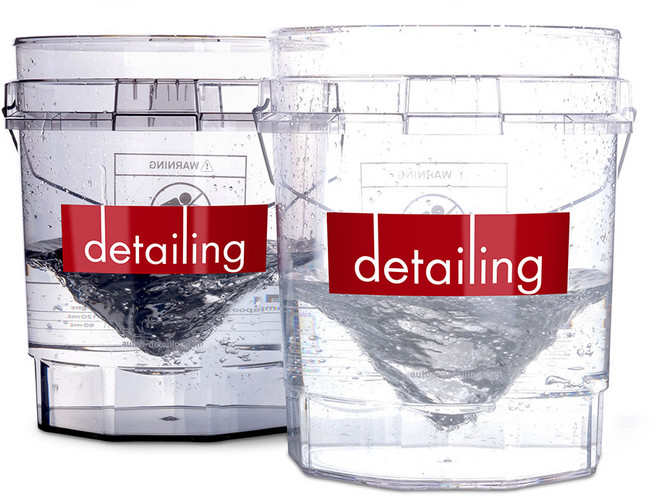 디테일링 크리스탈 클리어 세차버킷 투명 버킷, 틴티드 글라스 검은색 반투명-버킷 단품