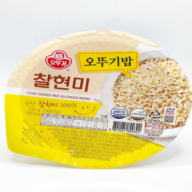 오뚜기밥 찰현미 210g, 24개