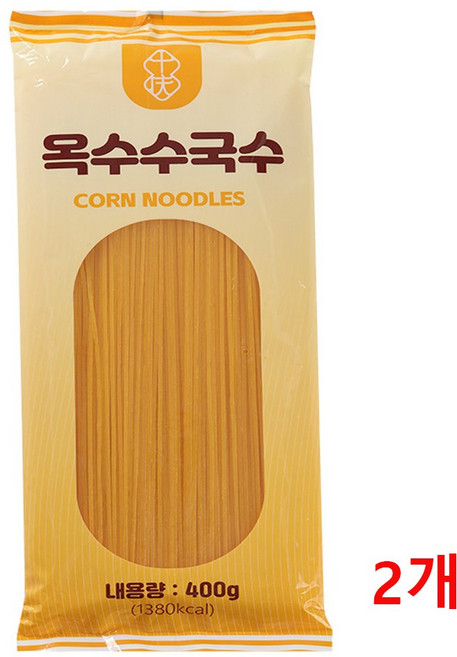 100% 옥수수면 옥수수국수 마라탕 옥수수면 국수 소면 국수, 2개, 400g
