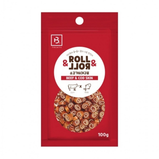 [목마켓]브리더랩 롤롤 소고기대구포 100g, 1개