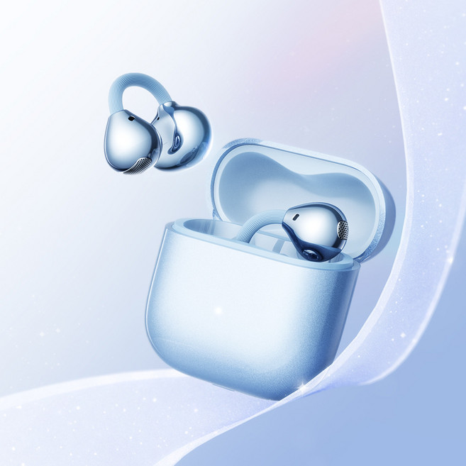 M169 AirGlip 夾耳式藍牙耳機 高音質 無線運動耳機, 如圖所示, M169藍色-耳夾式耳機無線