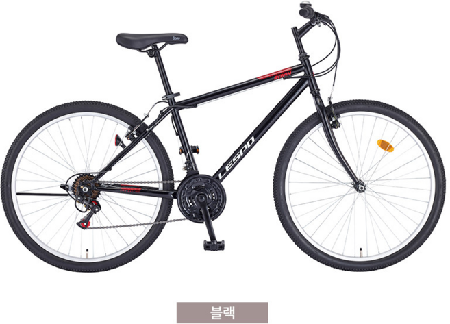 삼천리 레스포 26 라빈 자전거 MTB 입문용자전거 21단 조립자전거 99%조립, 1개, 168cm, 25년 블랙 90%