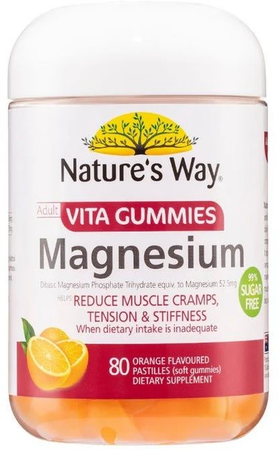 호주 네이쳐스웨이 Nature's Way Adult Vita Gummies Magnesium 비타 구미 마그네슘, 4개, 80정 - 쿠팡