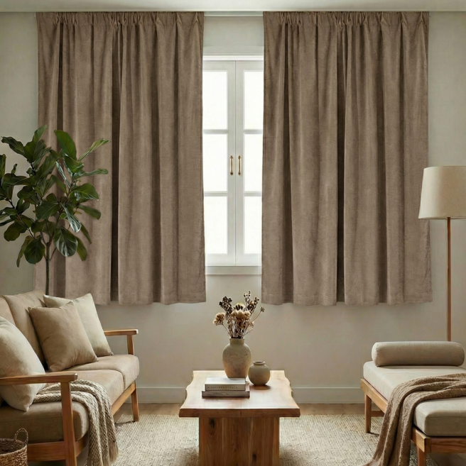 Rainbow 프리미엄 암막커튼 2p 세트 - 초부드러운 솜털감 탁월한 차광 커튼끈 포함