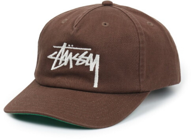 [스투시] 미드 뎁스 빅 스탁 스냅백 초콜릿 1311145-1003, 사이즈:OS, 상세 설명 참조