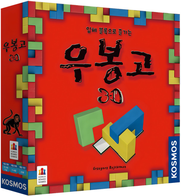 코리아보드게임즈 우봉고 3D, 32피스, 혼합 색상, 1개